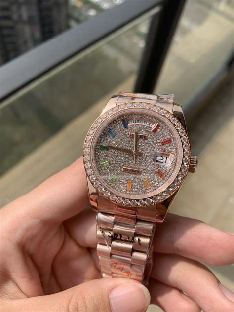 rolex day date 40 rose gold fake|platinum day date 40 price.